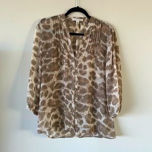Banana Republic Sheer Long Sleeve Top (S)